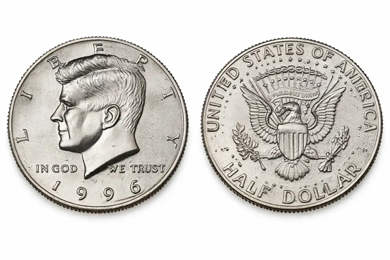 The 1996 50 cent coin design.